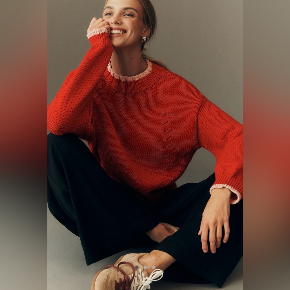 Anthropologie the Pippa Mock-neck Sweater by Maeve - Icon Edition Size:XS
